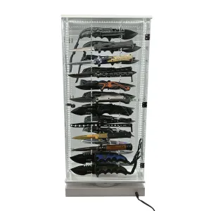 2 Sided 24 Count Knife LED Rotating Display