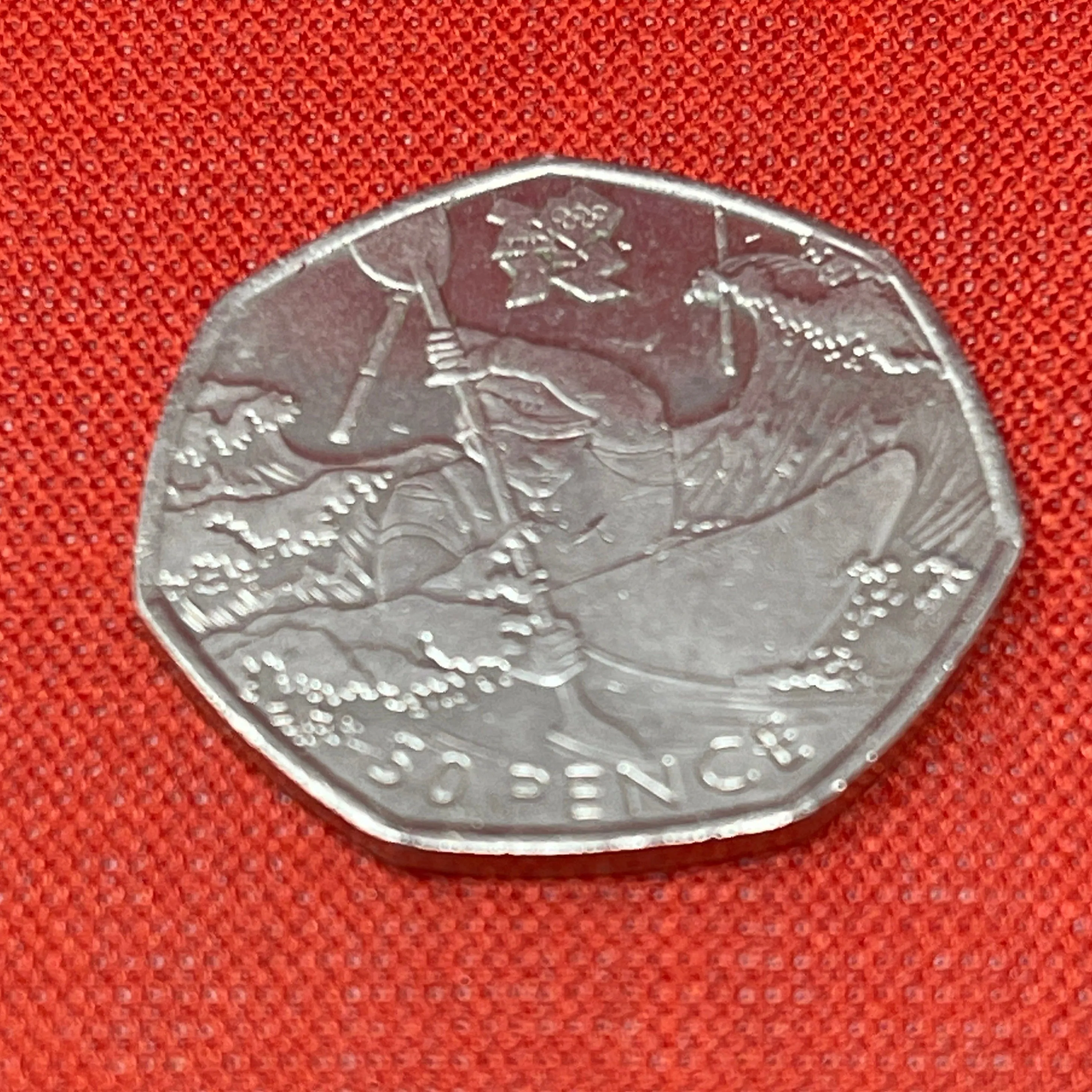 2011 London Olympic Canoeing 50p Coin Circulated