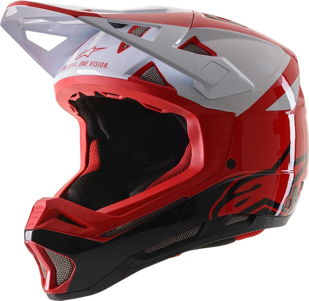 Alpinestars Missile Pro Cosmos Downhill Motorcycle Helmet, Red/Grey/Black