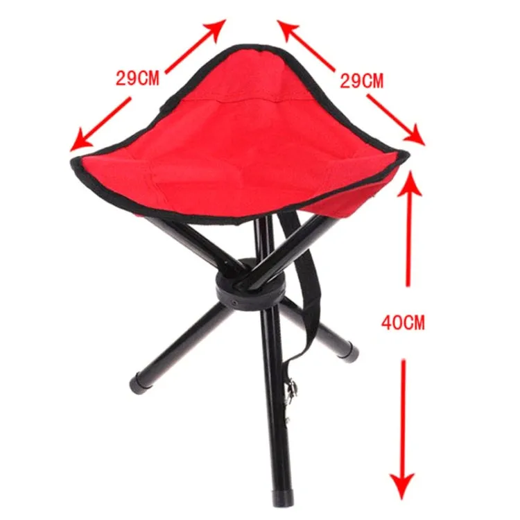 AOTU AT6708 Outdoor Portable Folding Tripod Stool (Blue)