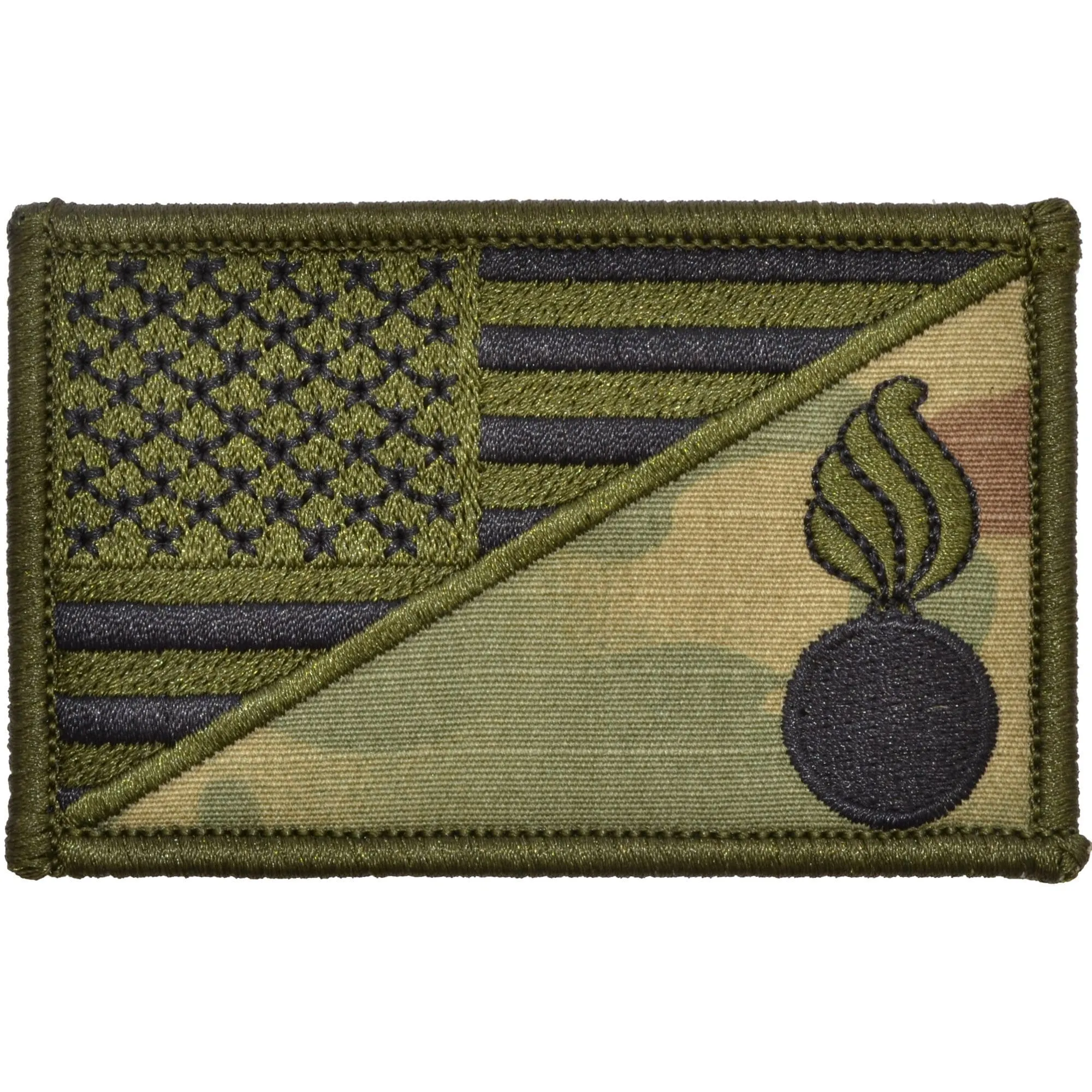 Army Ordnance Corps USA Flag - 2.25x3.5 Patch