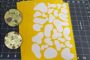 Auscam (DPCU) Camouflage Stencil Kit