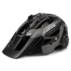 Batfox Mountain Bike Helmet | Certified Bike Helmets for Adults With LED Lights And Pro Camera Holder