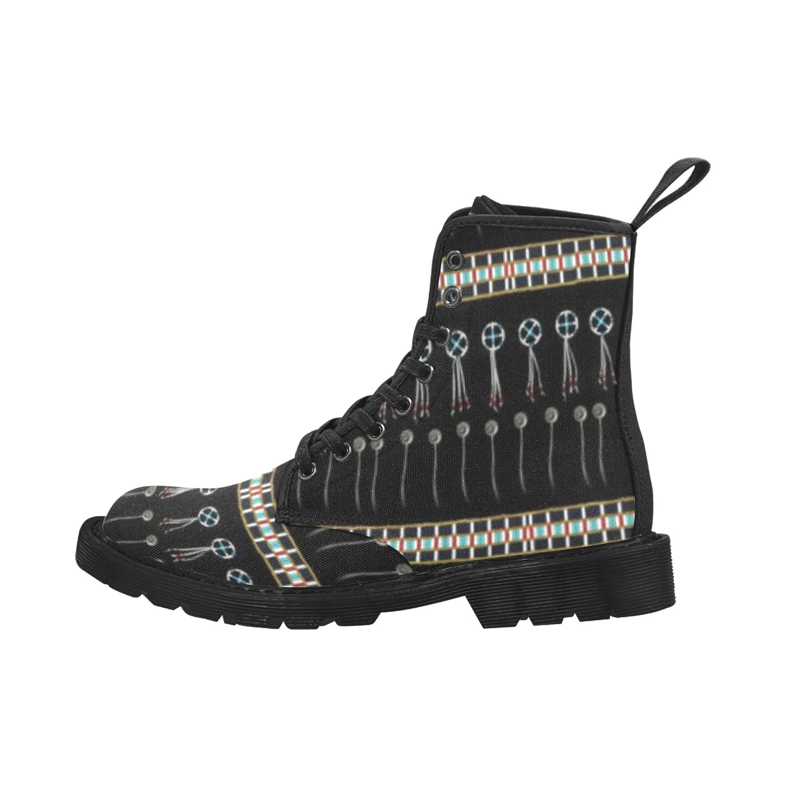 Beaded Bracelet Boots for Women (Black)