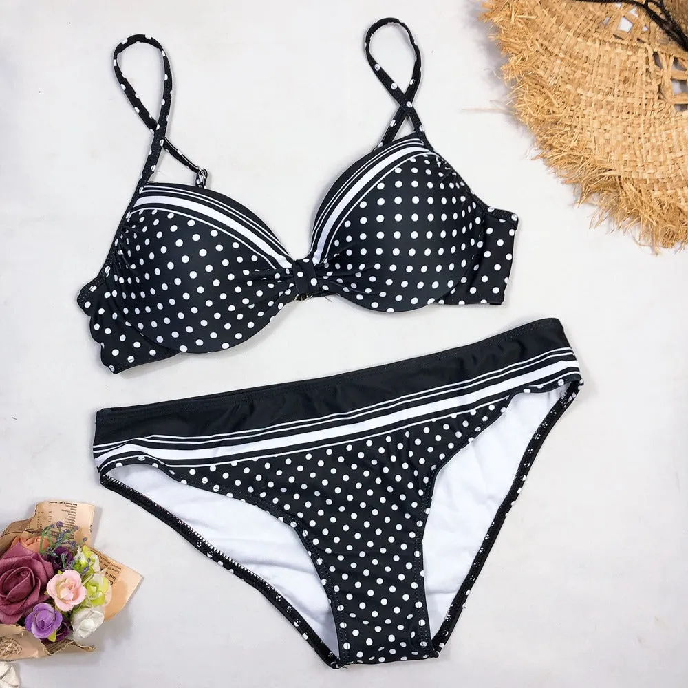 Brazilian Style Two Piece Push-up Bikini Swimsuit Set - Multiple Styles