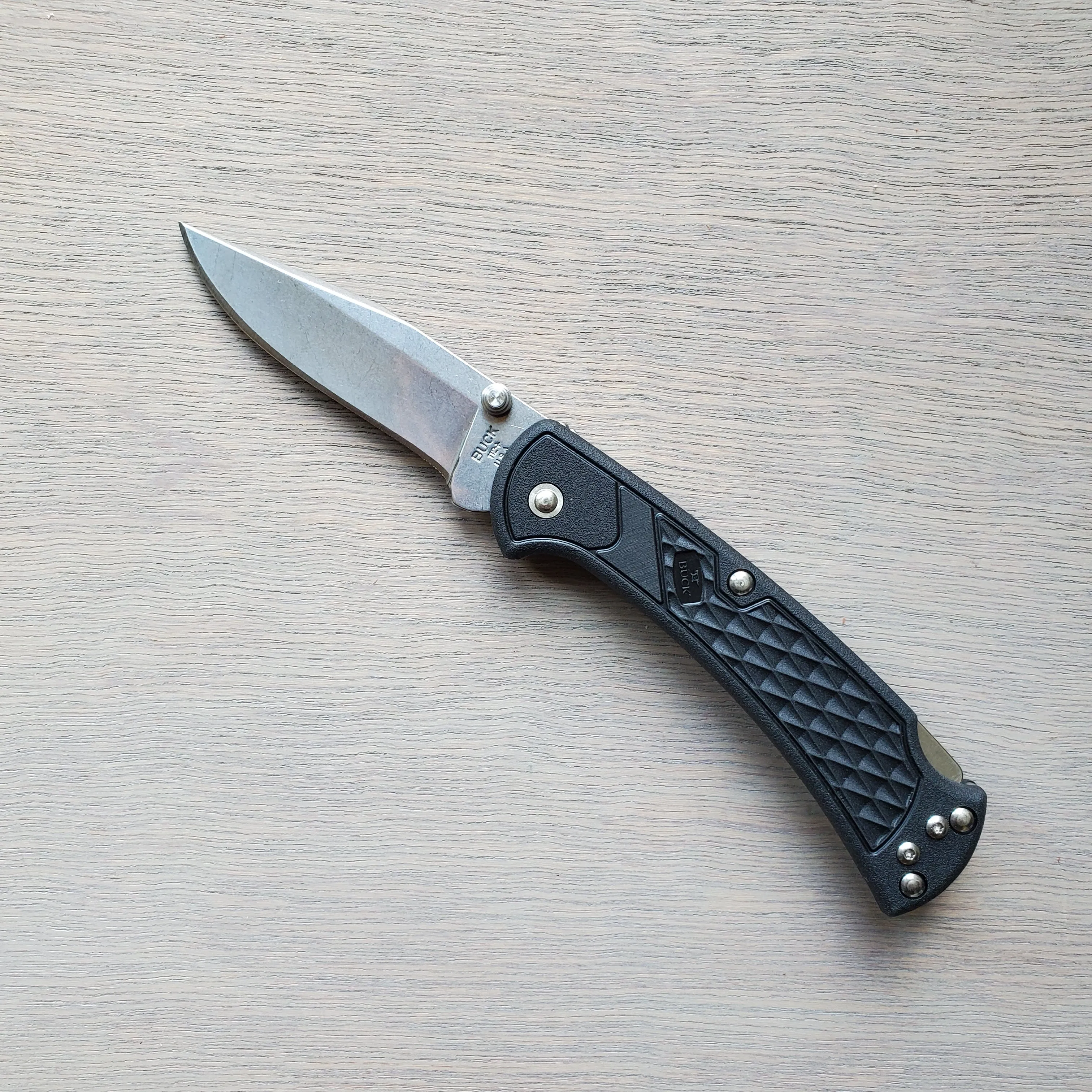 Buck 112 Slim Ranger Lockback Pocket Knife - Black