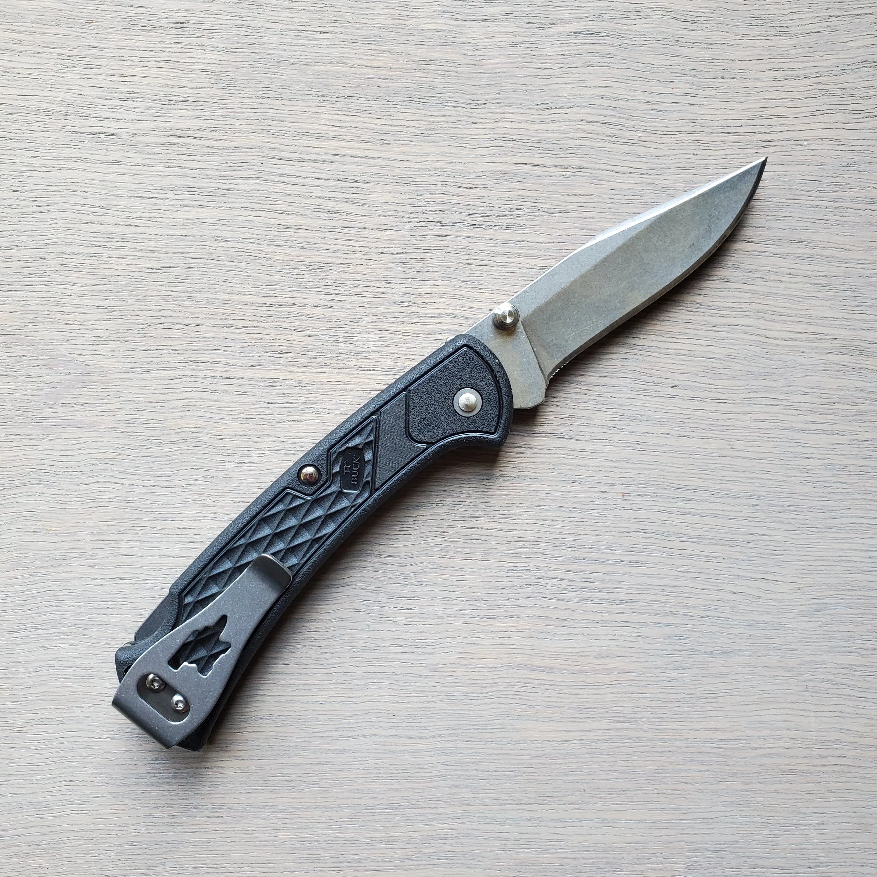 Buck 112 Slim Ranger Lockback Pocket Knife - Black