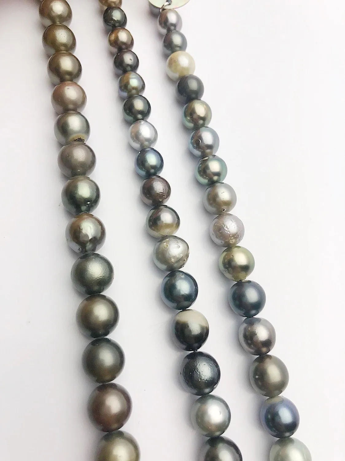 BUY 2 GET 1 FREE - Half Off Black Friday Sale - Tahitian Pearl Strands, 7 - 9mm (685)