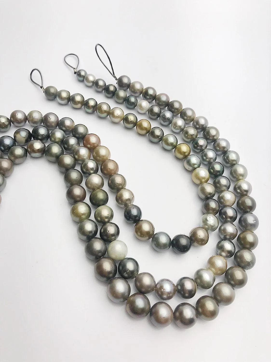 BUY 2 GET 1 FREE - Half Off Black Friday Sale - Tahitian Pearl Strands, 7 - 9mm (685)