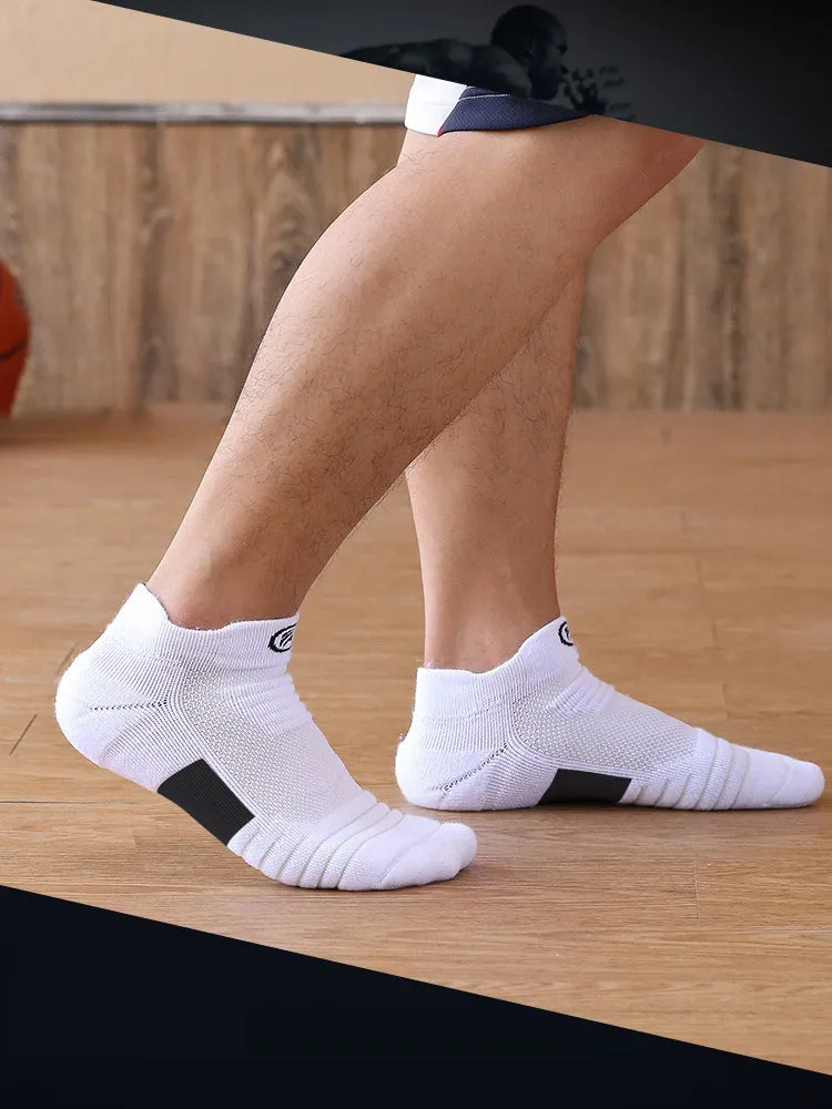 Buy One Get Three Towel Bottom Thickened Low Top Running Sports Socks