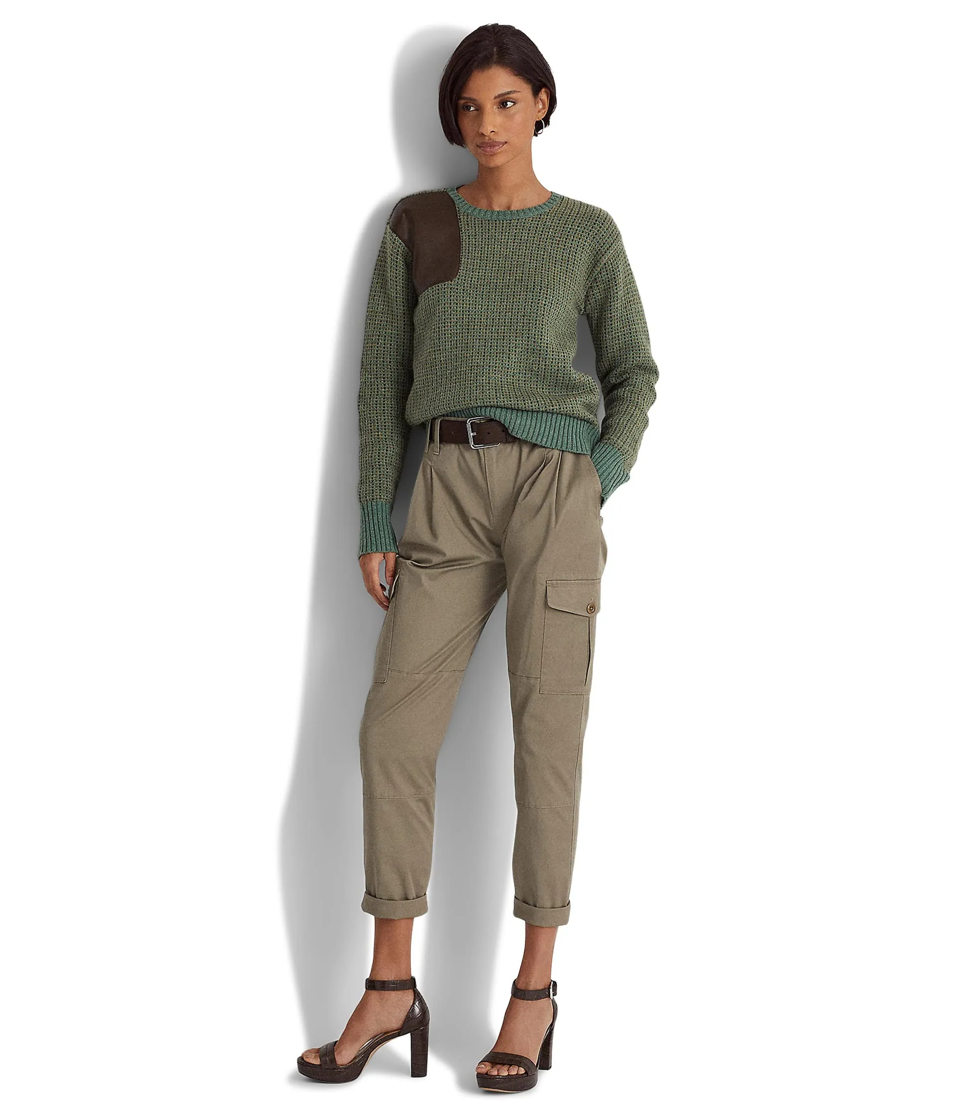 Cargo pants LAUREN Ralph Lauren, Petite Micro-Sanded Twill Cargo Pants