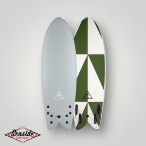 Catch Surf Surfboards - 5'8 Retro Quad Fish - Cool Grey 24