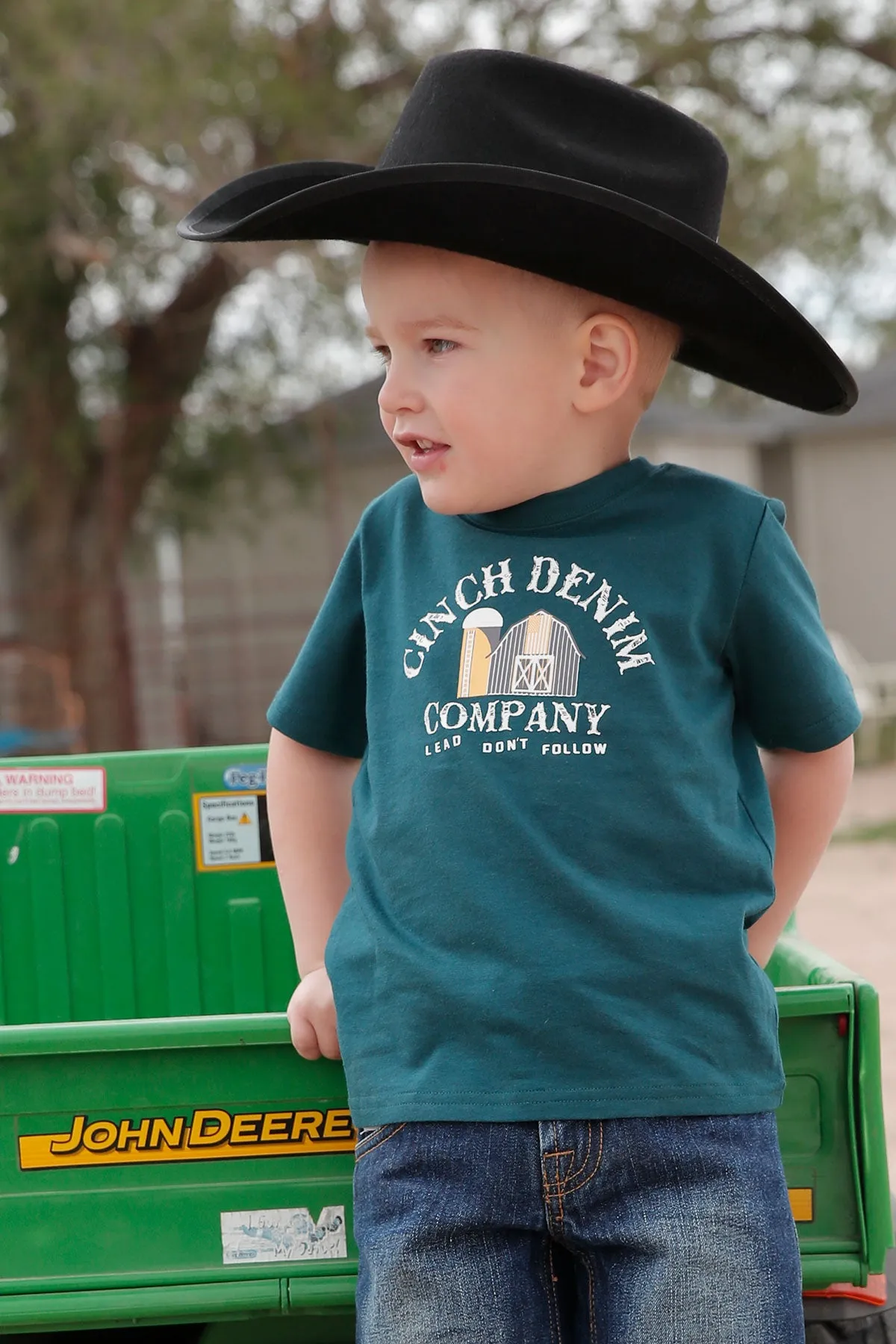 Cinch Toddler Green Cinch Denim Company Farm Screen Print Tee