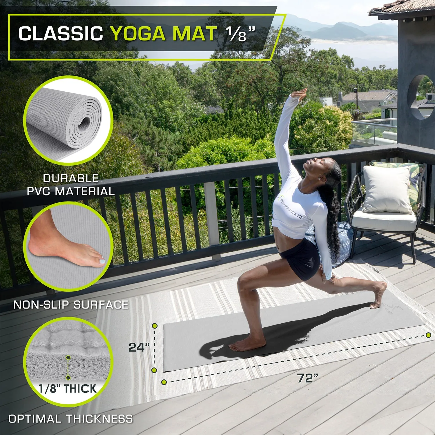 Classic Yoga Mat 1/8”