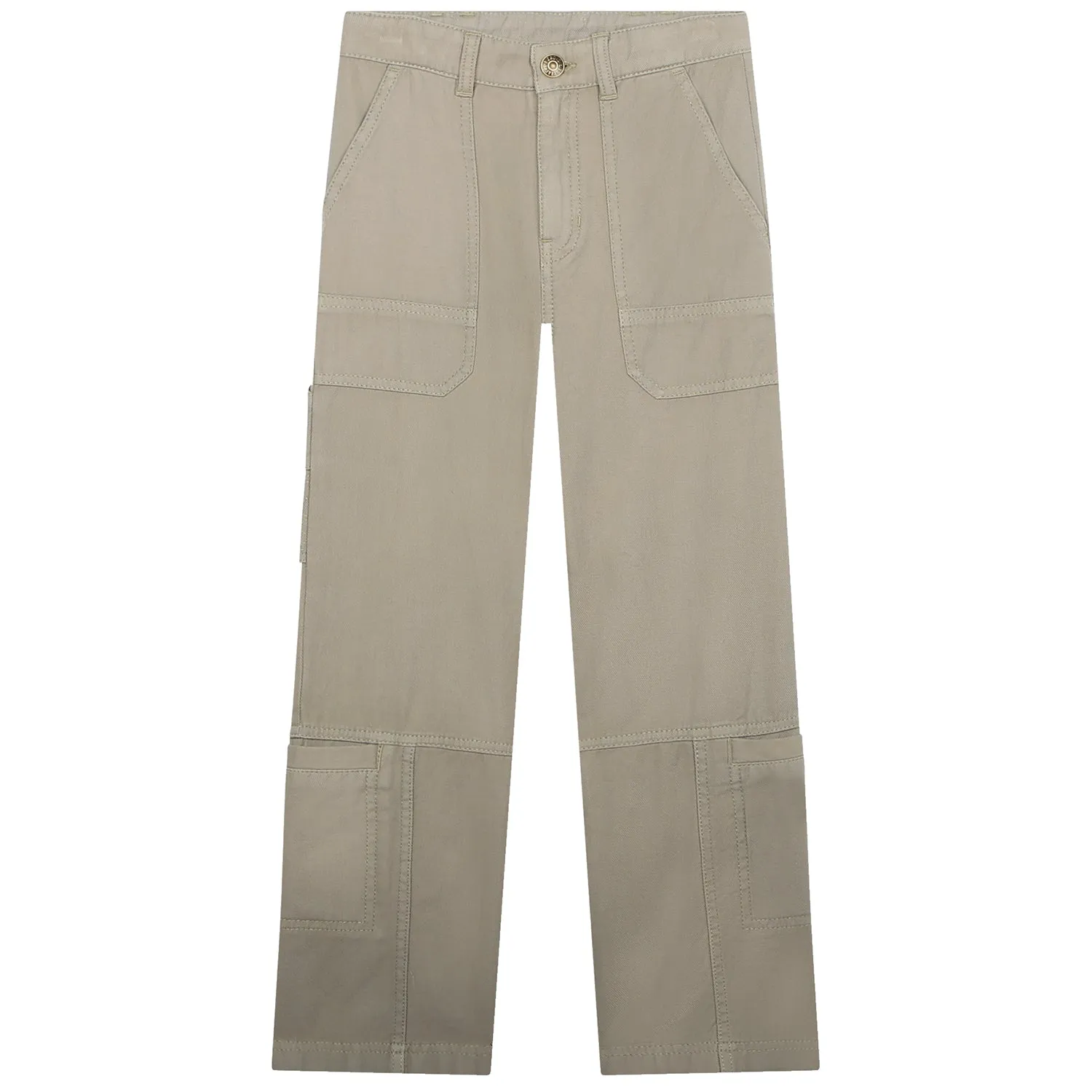 Cotton Twill Dyed Cargo Pants