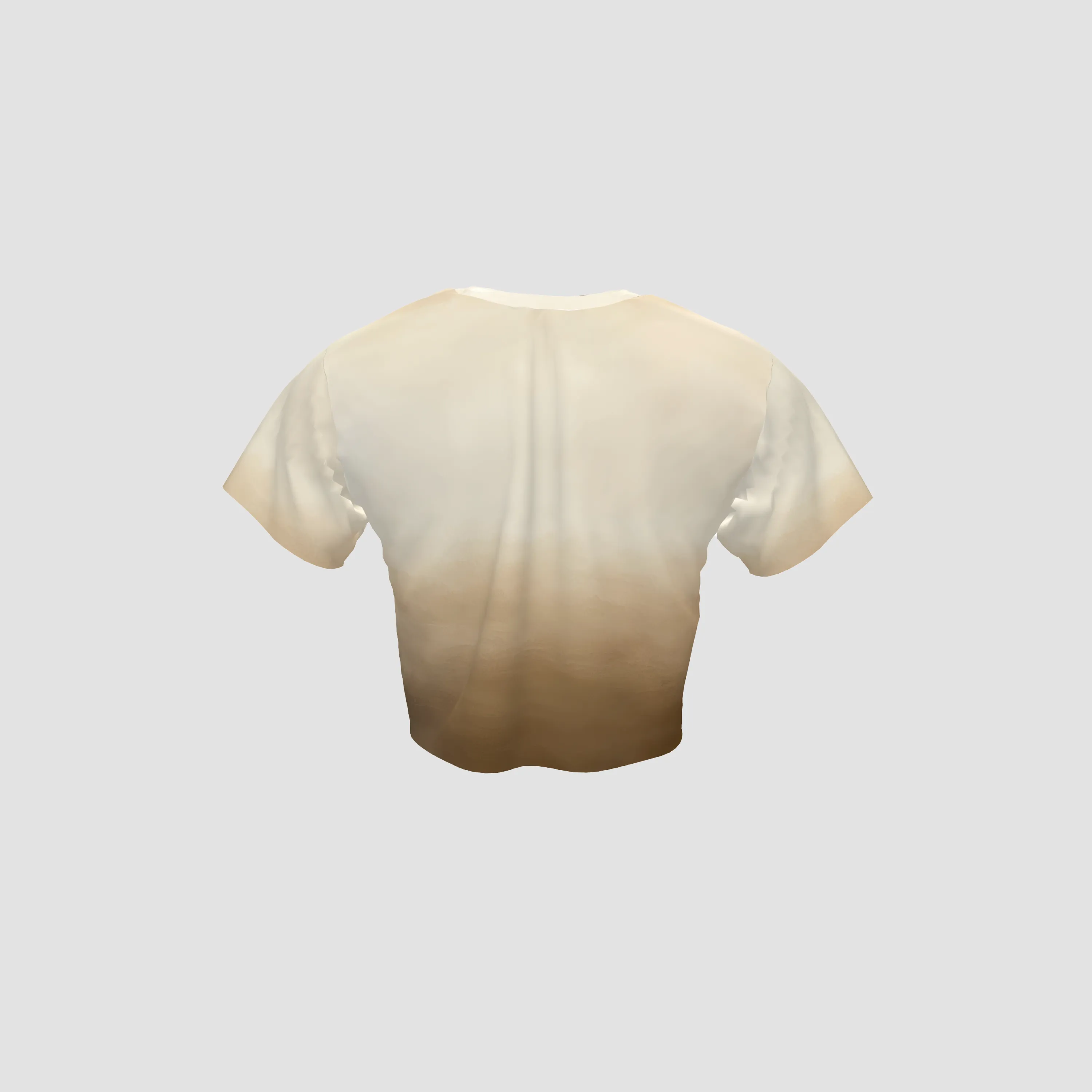 CROPPED CREAM T-SHIRT