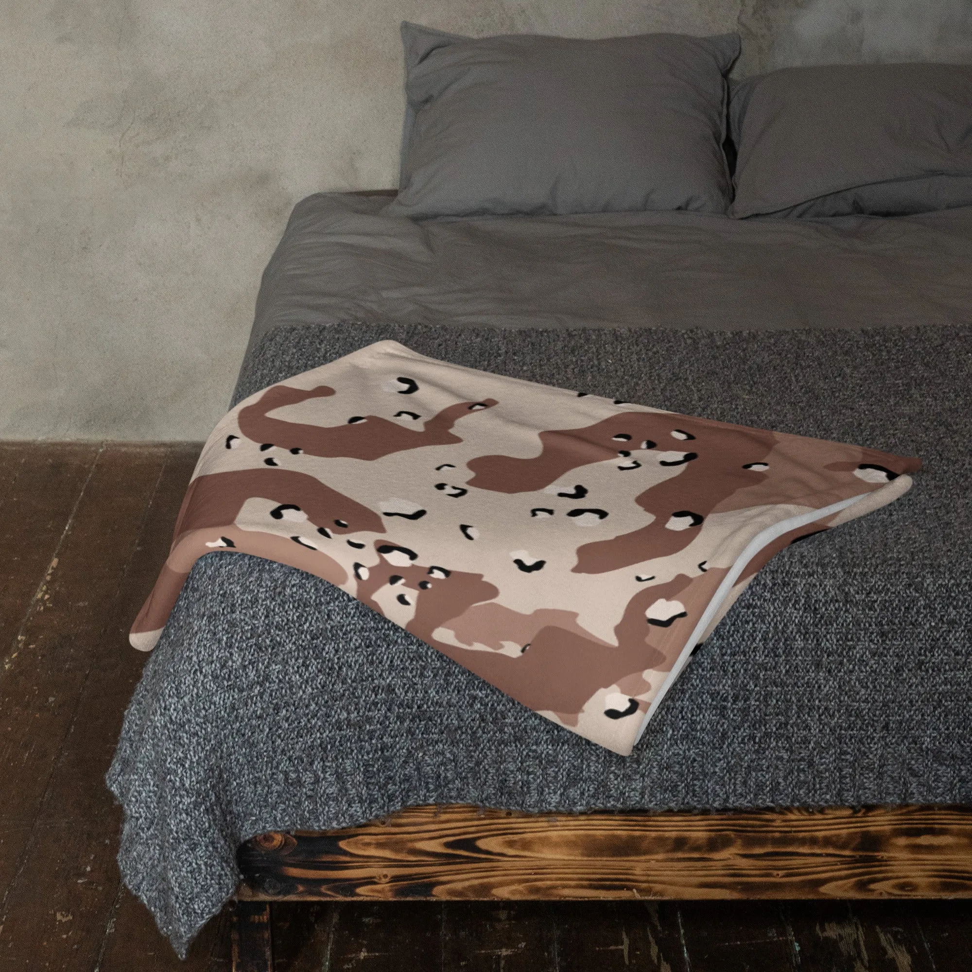 Desert DBDU Camo Throw Blanket