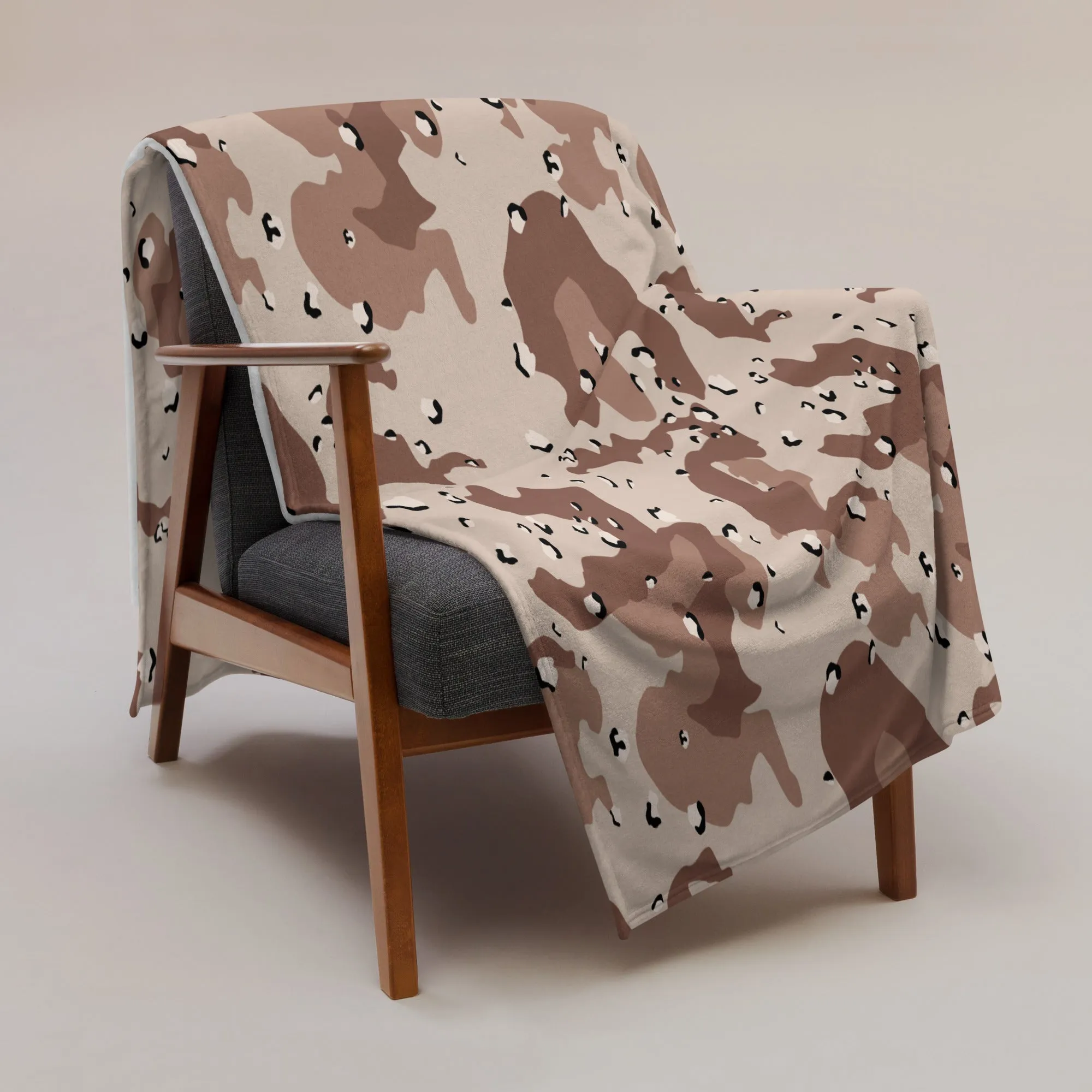 Desert DBDU Camo Throw Blanket