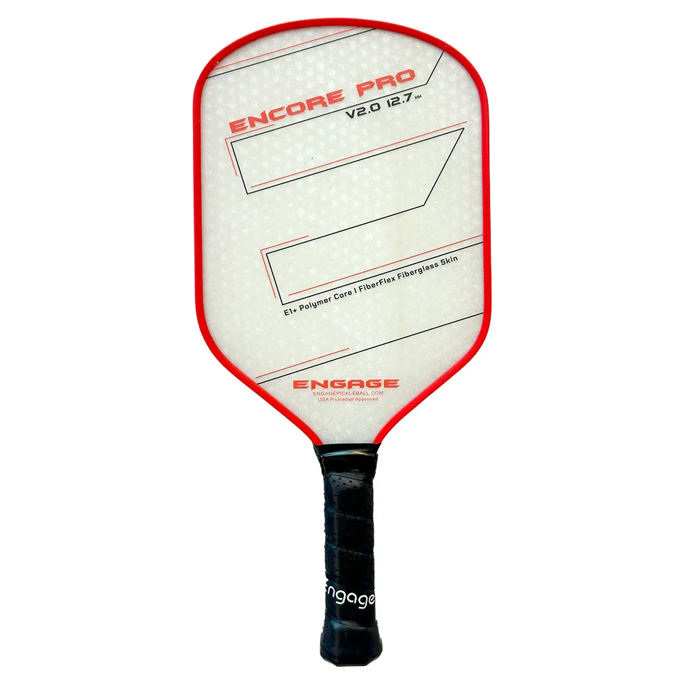 Encore Pro V2.0 12.7 Pickleball Paddle Crimson Red