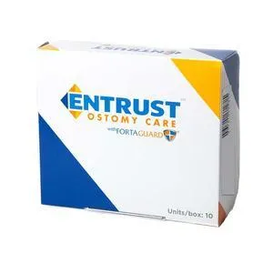 Entrust 1 Piece Precut 1", Transparent, Standard Wear, 12", Drainable with Fortaguard