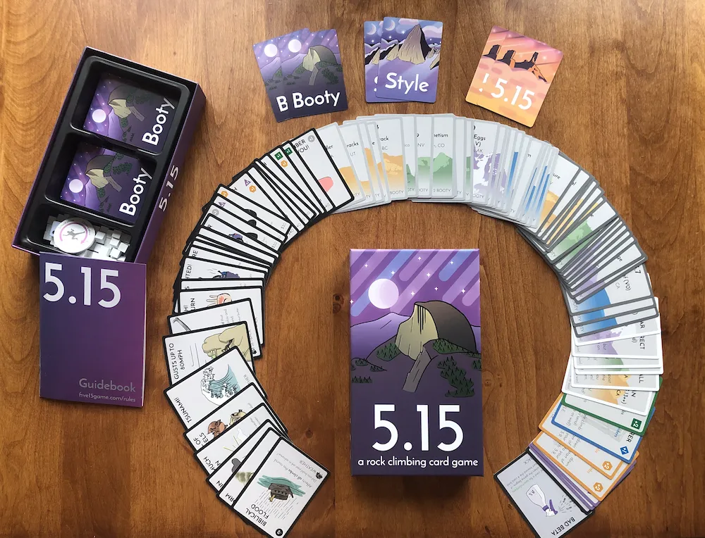 Five 15 Rock Climbing Card Game