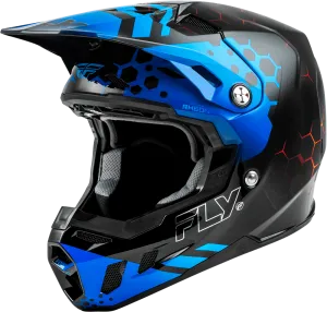 Fly Racing Youth Formula CC Tektonic Helmet Black/Blue/Red