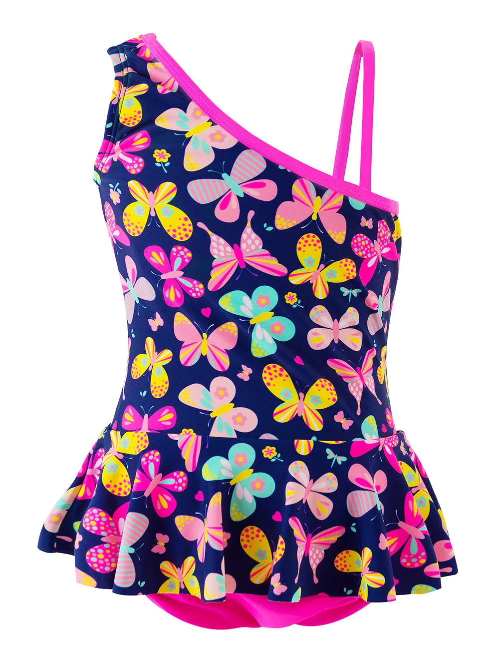 Girls One Piece Swimsuits Butterfly Bathing Suit