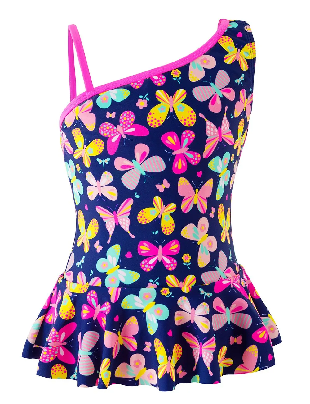 Girls One Piece Swimsuits Butterfly Bathing Suit