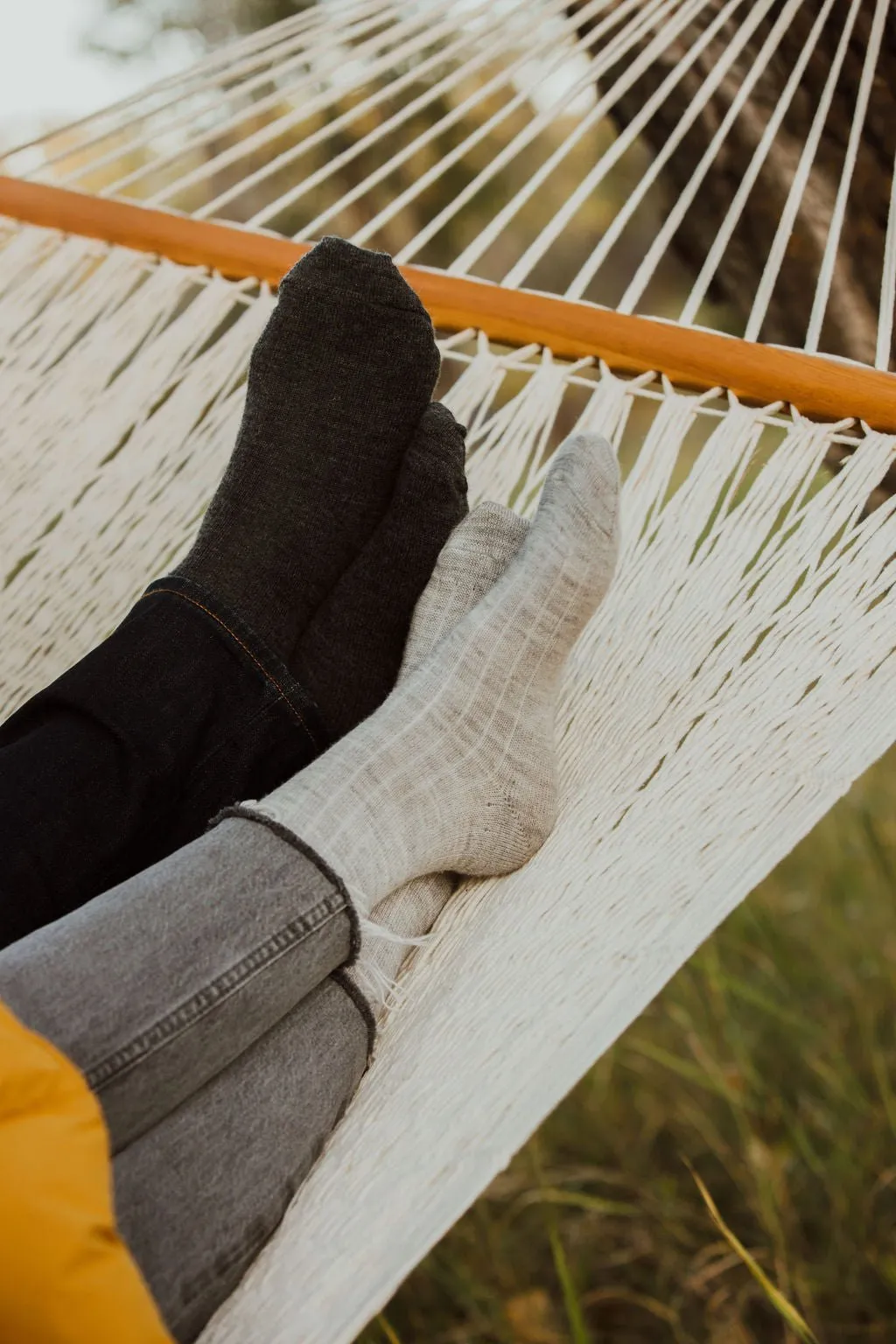 Grey Alpaca Socks: Small