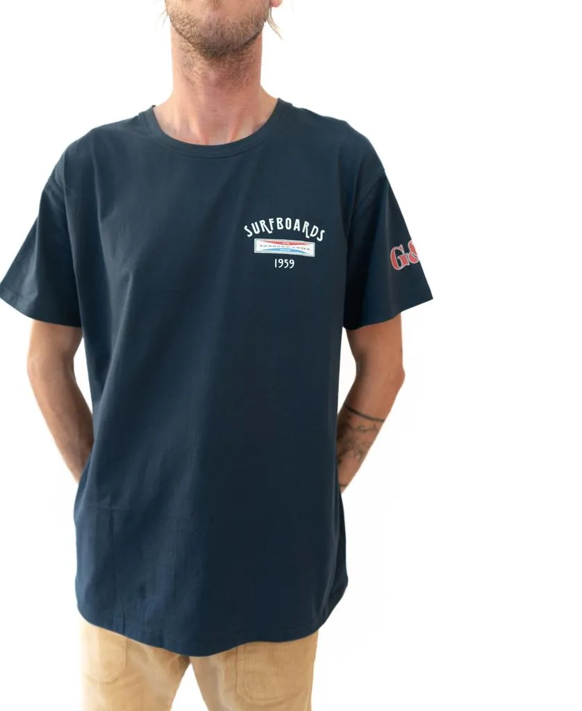 GS Surfboards Tee | Navy