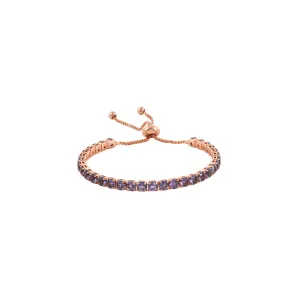 Joker & Witch Women Nora Gold Purple Tennis Bracelet