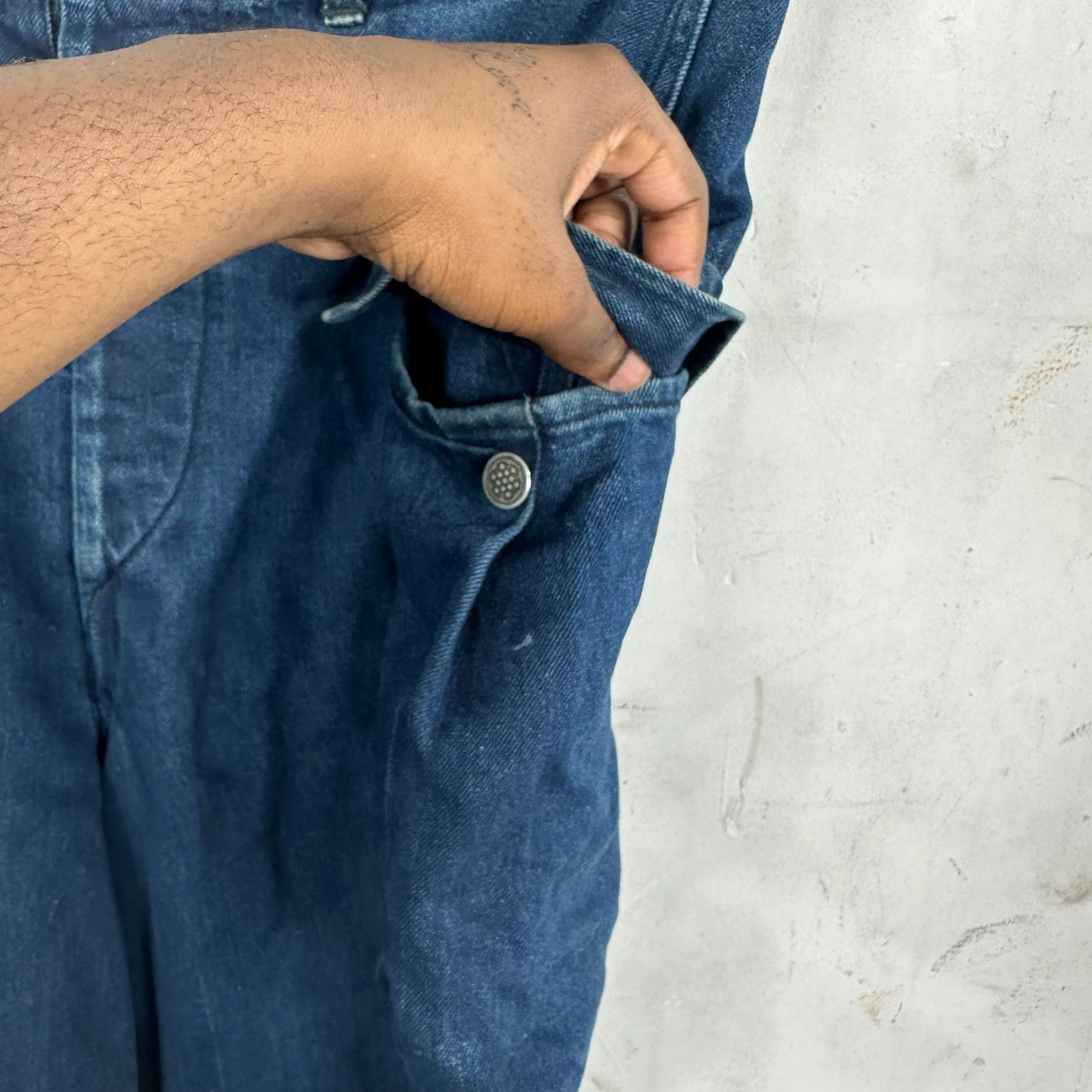 Kapital Indigo Cargo Denim Pants