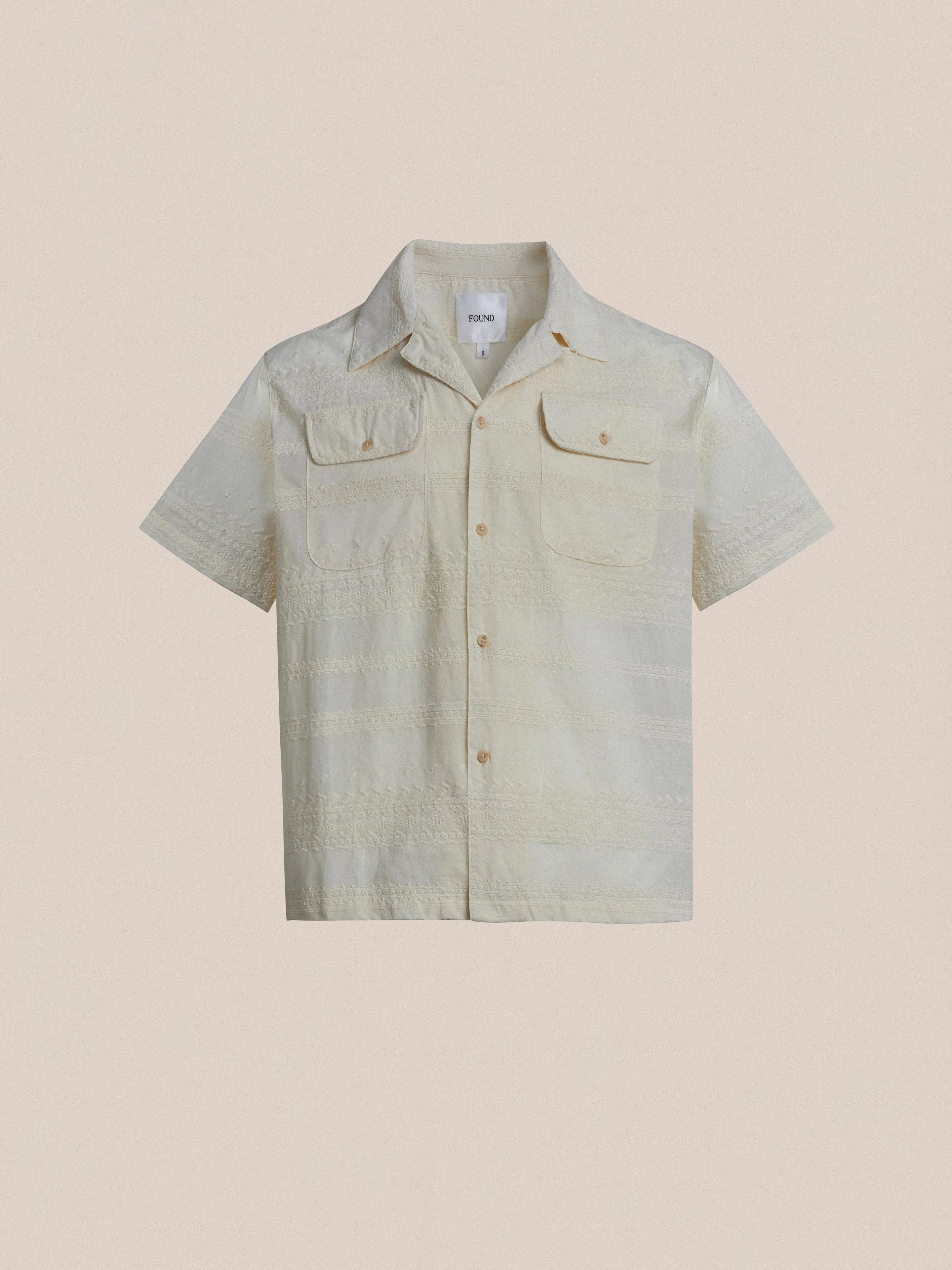 Lace SS Camp Shirt