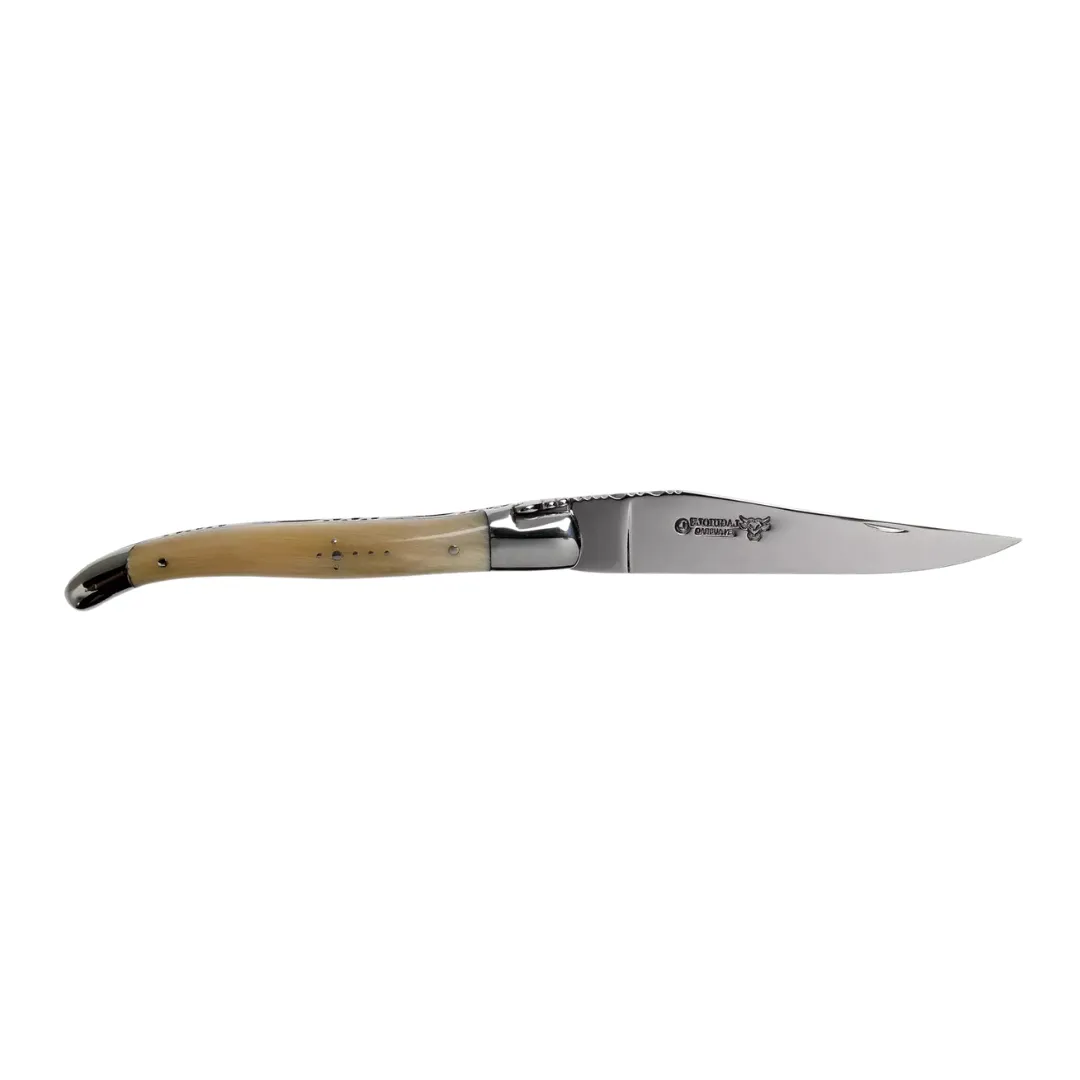 Laguiole En Aubrac Folding Knife (12cm) - Solid Horn