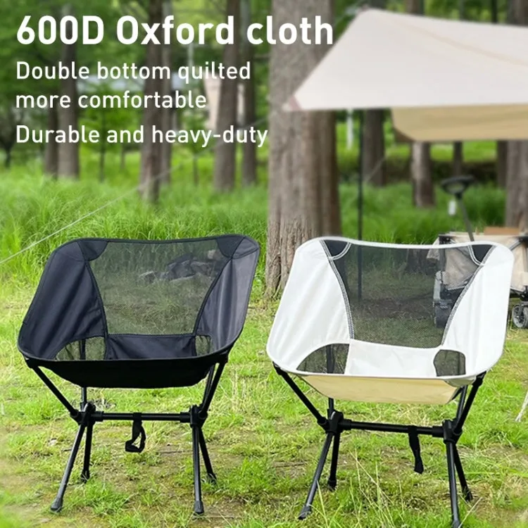 Large Outdoor Camping Leisure Beach Portable Folding Chair (Black)