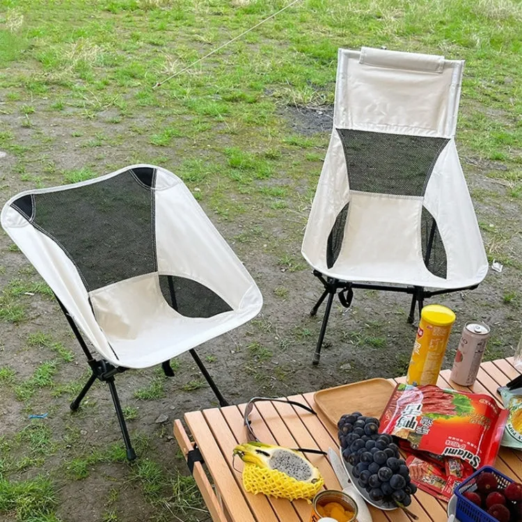 Large Outdoor Camping Leisure Beach Portable Folding Chair (Navy Blue)