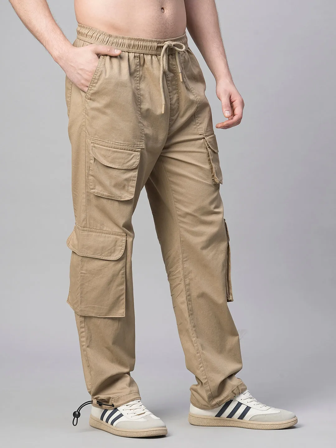 Men Utility Cargo - Khaki