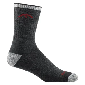 Men's Darn Tough Hiker Micro Crew Midweight Hiking Sock Color: Black