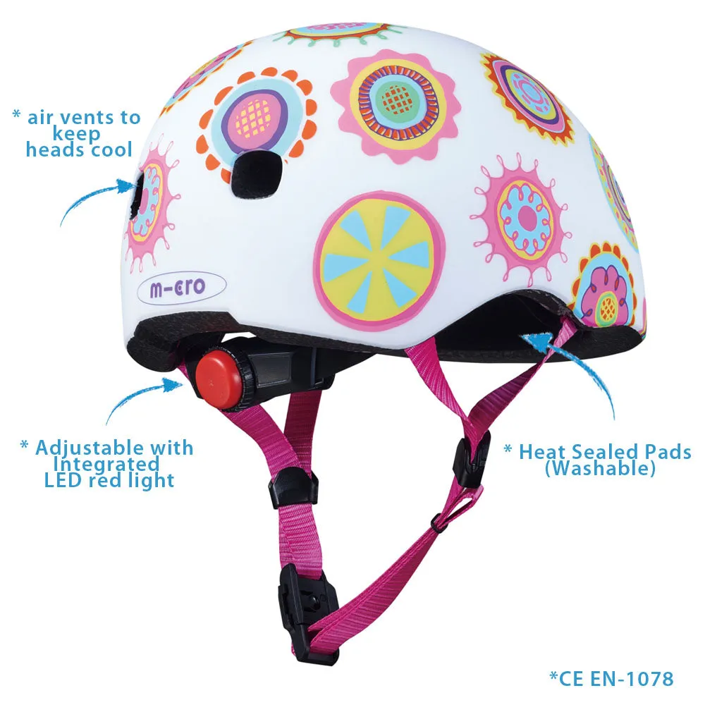 Micro Helmet Lightweight Doodle Dots