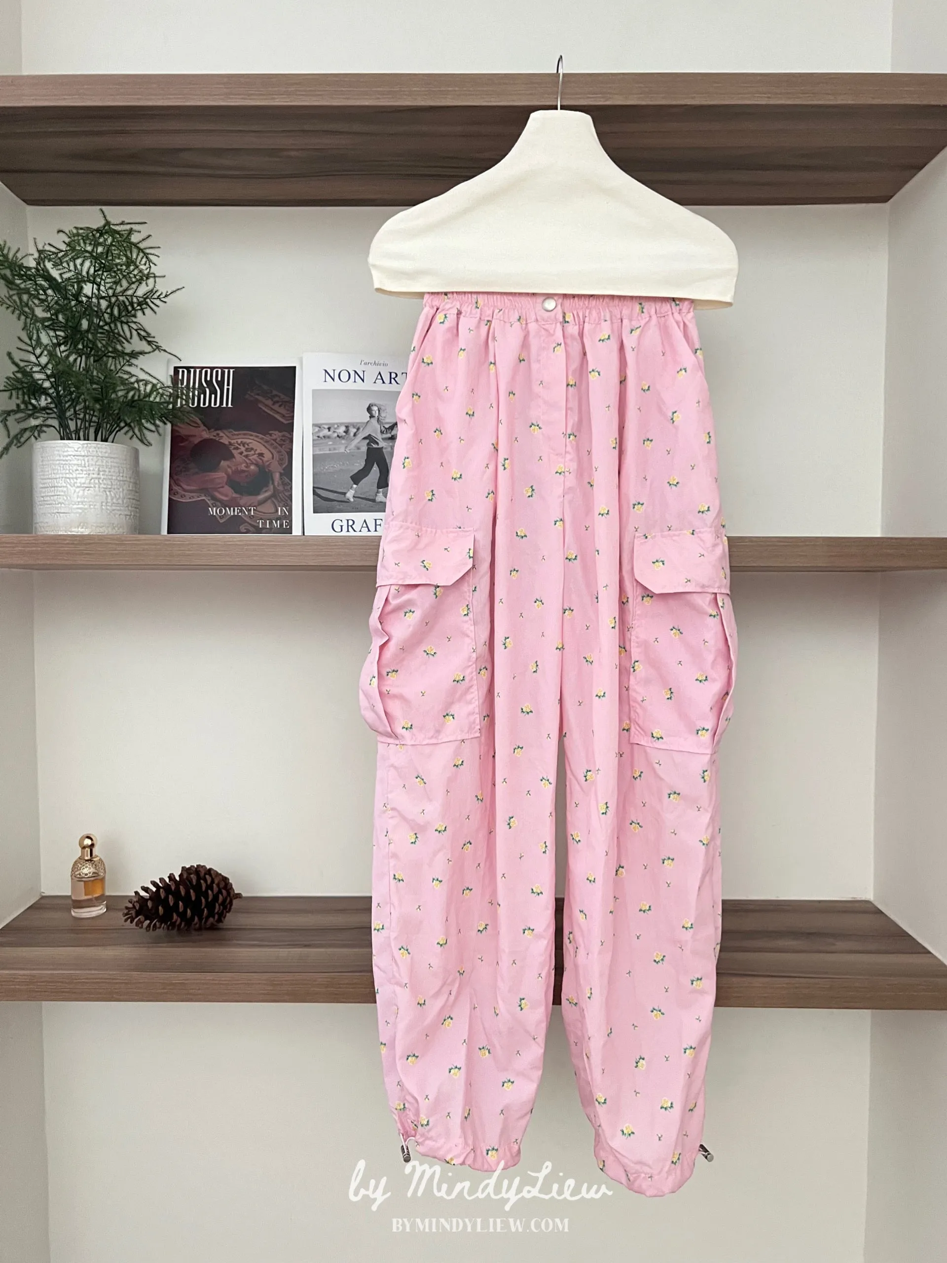 ML24525 Pink Cargo Pants