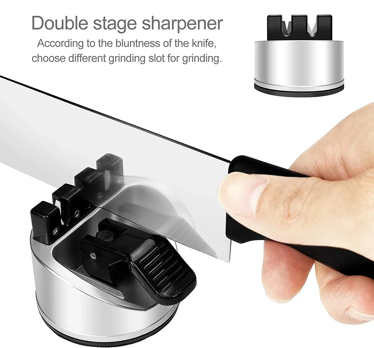 Non-Slip Pocket Size Chef's Quick Knife Sharpener