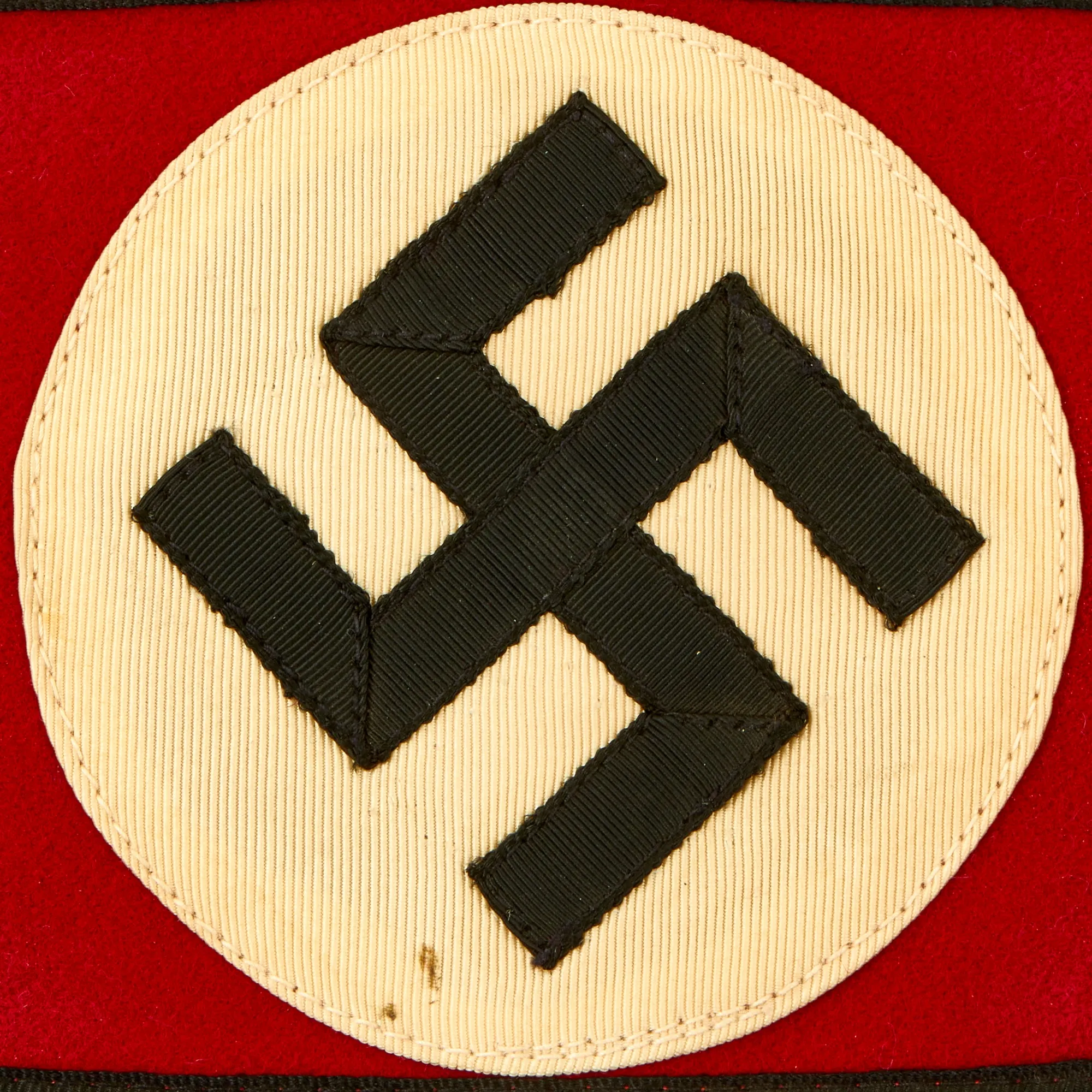 Original German Pre-WWII Unissued SS Member's Wool & Rayon Multi-Piece Armband with BeVo SS RZM Tag