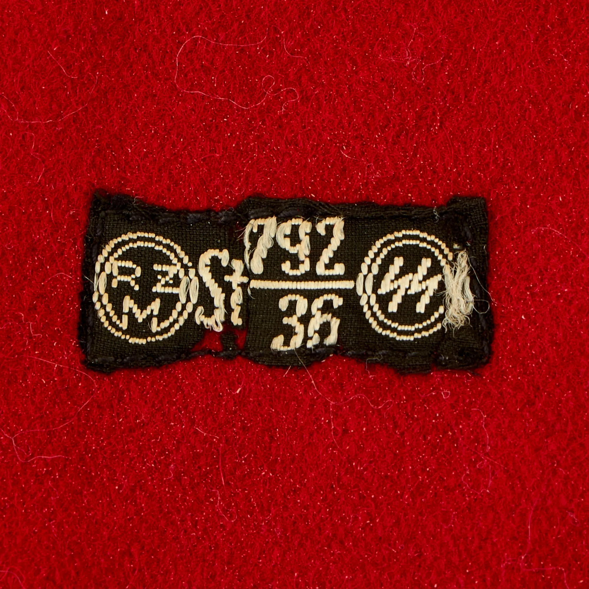 Original German Pre-WWII Unissued SS Member's Wool & Rayon Multi-Piece Armband with BeVo SS RZM Tag