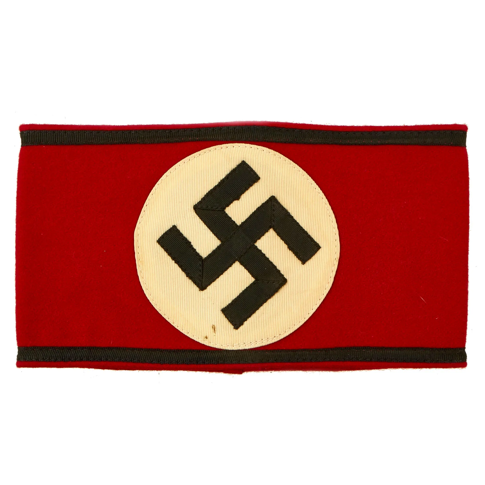 Original German Pre-WWII Unissued SS Member's Wool & Rayon Multi-Piece Armband with BeVo SS RZM Tag