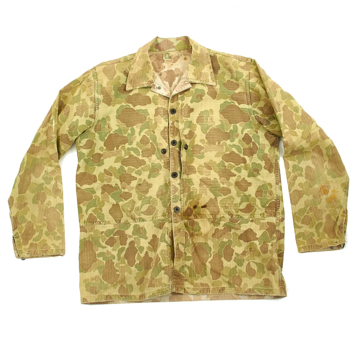 Original U.S. WWII USMC P44 Camouflage Pattern 1944 Utility Uniform Coat & Trousers