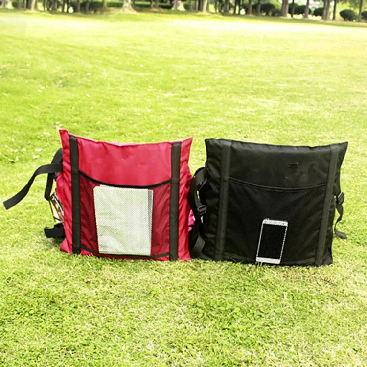 Outdoor Folding Seat Cushion With Backrest, Size: 78*40*2cm(Black)