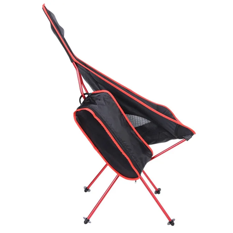 Outdoor Portable Folding Camping Chair Light Fishing Beach Chair Aviation Aluminum Alloy Backrest Recliner