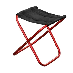 Outdoor Portable Folding Stool, Size: 25*22*26cm(Red)