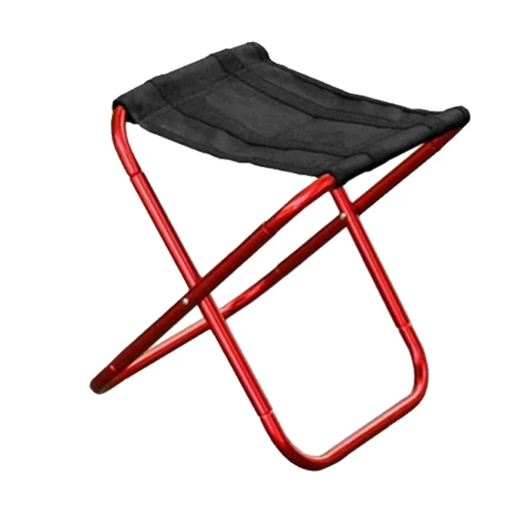 Outdoor Portable Folding Stool, Size: 25*22*26cm(Red)