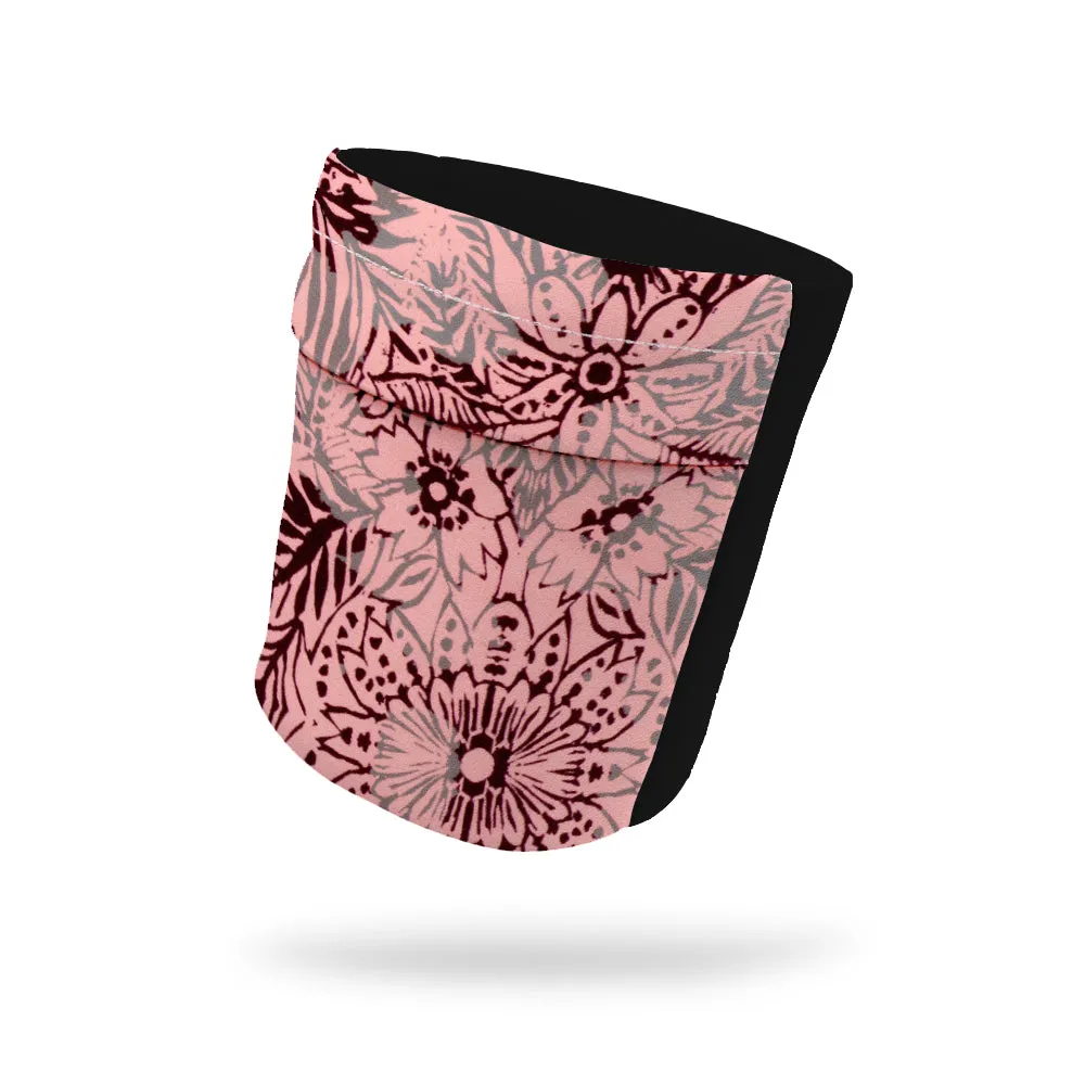 Peach Blossom Fashion and Black Wicking Armband 6.22" Height